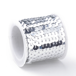 Perle di paillette in plastica ecologica&nbsp;PVC-Q092-6mm-1