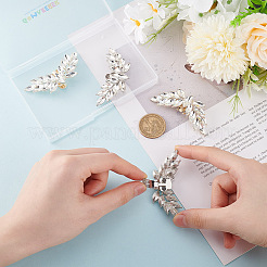 4 Stück 2 Farben Flügel Legierung Strass Schuh Dekoration&nbsp;FIND-GO0002-27