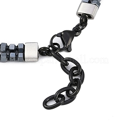 Synthetische nichtmagnetische Hämatit-Perlenarmbänder&nbsp;BJEW-S156-04P-A
