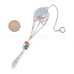 Hängende Sonnenfänger aus Glas mit Heißluftballon&nbsp;HJEW-JM04569-02