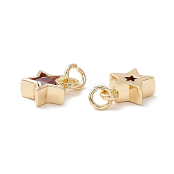Breloques en laiton avec zircone cubique&nbsp;FIND-Z005-02D