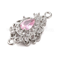 Verbindungsanhänger aus Messing mit kubischem Zirkonia-Pavé&nbsp;LS-KK-Z051-04P-01
