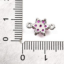 Liens en laiton micro pavé orchidée zircone cubique&nbsp;KK-D356-02A-P
