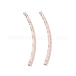 Perline a tubo curvo in ottone placcato a cremagliera&nbsp;KK-WH0061-02E-RG