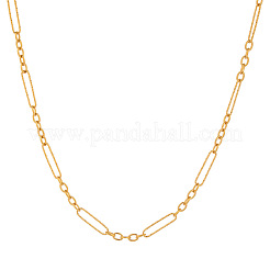 Edelstahl-Gliederketten-Halsketten- und Armband-Sets für Damen&nbsp;OI6048-3
