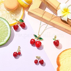 5 pz 5 stili pendenti in resina di ottone&nbsp;KK-CJ0004-06
