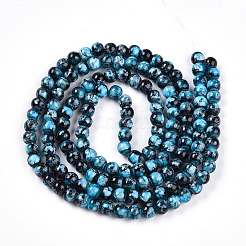 Chapelet de perles en verre baking paint&nbsp;LS-DGLA-N003-6mm-A08