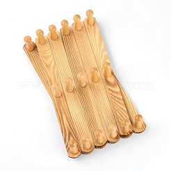 Porte-manteau en bois mural extensible en bois 17 crochets&nbsp;HJEW-WH0011-58