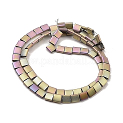 Fili di perline di ematite sintetica non magnetica satinata elettrolitica&nbsp;G-G089-B01-17