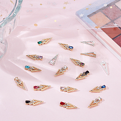 36 cabochon en alliage de strass de 18 styles&nbsp;MRMJ-OC0003-52