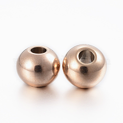Placcatura ionica (ip) perle in acciaio inossidabile 304&nbsp;X-STAS-H394-06RG