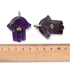 Pendentifs sculptés en pierres précieuses naturelles et synthétiques mélangées&nbsp;GG-CBA4625-03G