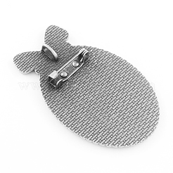 Broche de aleación Vintage cabochon bisel ajustes&nbsp;PALLOY-N0085-14AS-NF