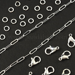 Bausatz für DIY-Büroklammerketten-Schmuckset&nbsp;DIY-YW0005-30S