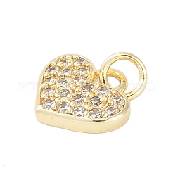 Placcatura a cremagliera in ottone micro pavé di ciondoli con zirconi chiari&nbsp;KK-Z060-07G-01