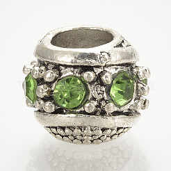 Legierung Rhinestone European Beads&nbsp;MPDL-Q208-075