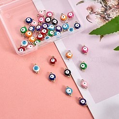 40 pz 10 colori pvd placcatura sotto vuoto 304 acciaio inossidabile smalto collegamenti/connettori&nbsp;STAS-SZ0001-50
