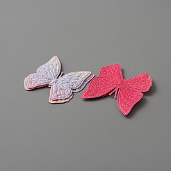 Tissu en forme de papillon coudre sur des patchs appliqués&nbsp;DIY-WH0032-89B