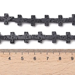 Fili di perle di roccia lavica sintetica&nbsp;G-B087-01A-03