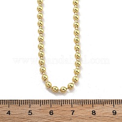Messing-Kugelketten-Halsketten für Damen&nbsp;NJEW-U035-02G