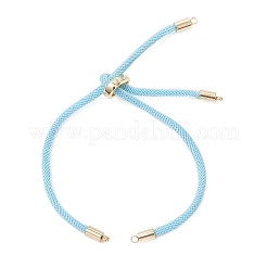Armbandherstellung mit Schiebemechanismus aus Nylon-Rundkordel&nbsp;AJEW-JB01537