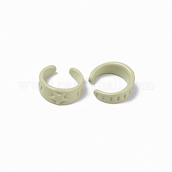 Manschettenringe aus lackierter Legierung&nbsp;RJEW-T011-05-RS