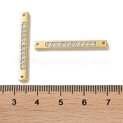 Ciondoli connettore in ottone con pavé di zirconi cubici trasparenti&nbsp;KK-F867-43G