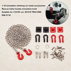 Kits de chaînes de remorque pour crochets de remorquage de voiture en alliage&nbsp;FIND-GA0001-45
