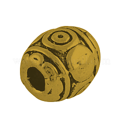 Tibetischen Stil Legierung Barrel Perlen&nbsp;TIBEB-5178-AG-NR