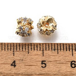 Abalorios de latón con pavé de circonitas&nbsp;KK-M318-14G