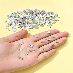 200 pièce 7 styles breloques en acier inoxydable 304&nbsp;STAS-FS0001-89