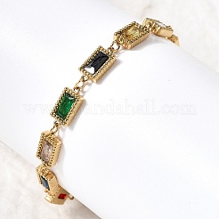 Bracelets à maillons en acier inoxydable 304 pour femmes&nbsp;BJEW-A093-01C-G