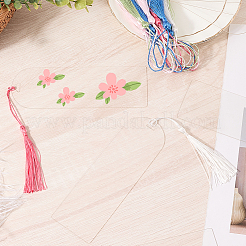 20 segnalibro acrilico trasparente vuoto&nbsp;DIY-CP0012-46