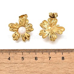 Boucles d'oreilles à tige en acier inoxydable 304&nbsp;EJEW-F361-15G