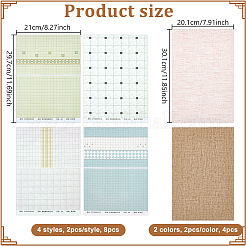 12 pieza de pegatinas de pared de papel de 6 estilos&nbsp;DIY-GA0008-10