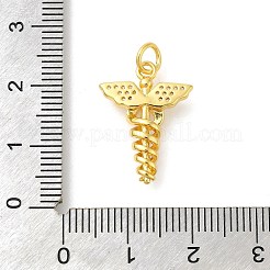 Gestell Messing micro ebnen Zirkonia Anhänger&nbsp;KK-S396-44G