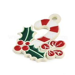 Weihnachtsthema sprühlackierte Legierungs-Emaille-Anhänger&nbsp;ENAM-Z020-01D