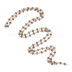 Handgefertigte Unterlegscheibe glasperlen ketten für die herstellung von armbändern&nbsp;X-AJEW-JB00037-05