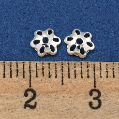 925 Sterling Silber Perlenkappen&nbsp;STER-C007-03D-S