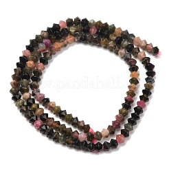 Colliers de perles de tourmaline multicolores naturelles&nbsp;G-D110-C02-01