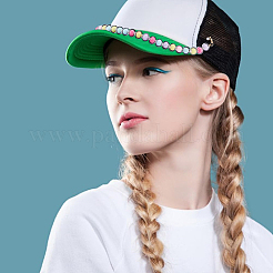 10 stücke 10 stile acryl perlen baseball kappe kette&nbsp;AJEW-HY00004