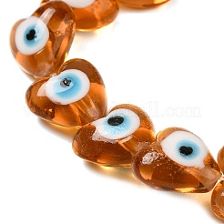 Heart evil eye Glasperle Litzen&nbsp;LAMP-R119-07
