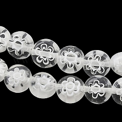 Main en verre de millefiori plats chapelets de perles rondes&nbsp;LK-P010-05