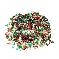 Weihnachtsthema-Paillettenperlen aus Kunststoff&nbsp;KY-C014-04
