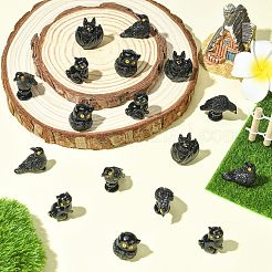 60 pezzo di decorazione in resina per esposizione di animali in 6 stili&nbsp;DJEW-CJZ0001-002