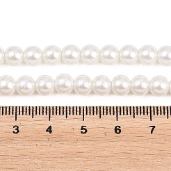 Umweltfreundliche runde Perlenstränge aus gefärbtem Glasperlen&nbsp;X-HY-A002-6mm-RB001