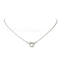 Collares de cadena con clip de acero inoxidable 304 de 2.5 mm&nbsp;NJEW-JN06449-02