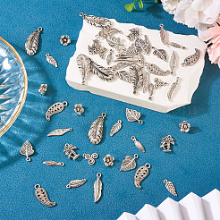 100 pièces 10 styles pendentifs en alliage de style tibétain&nbsp;TIBE-TA0001-34