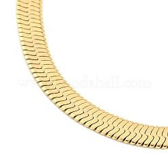 Bracciali a catena a spina di pesce in acciaio inossidabile 304 per donna&nbsp;BJEW-Q344-04G