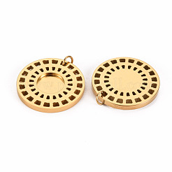 Cabochon pendenti in acciaio inossidabile 304&nbsp;STAS-S116-156G